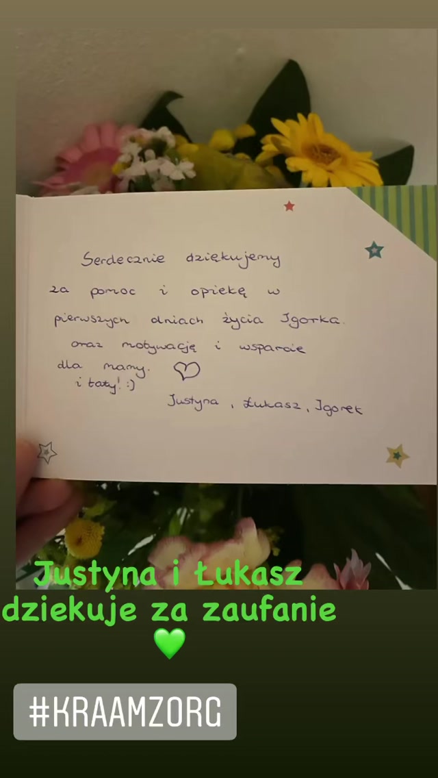 Photo of the card, Justyna, Łukasz & Igorek